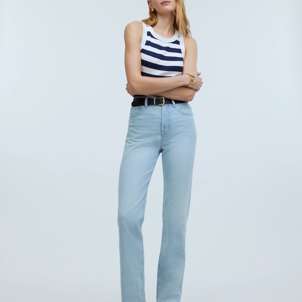 Madewell Blue Straight Leg Jeans